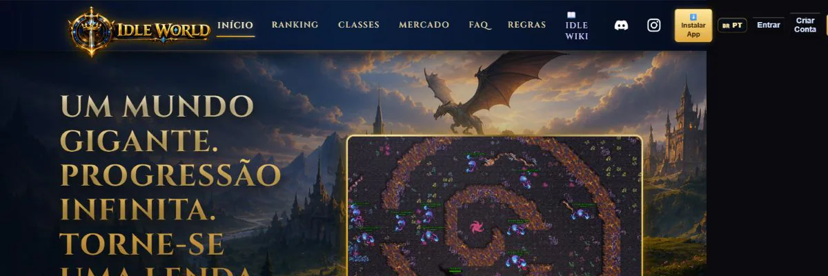 Capa do jogo Idle World