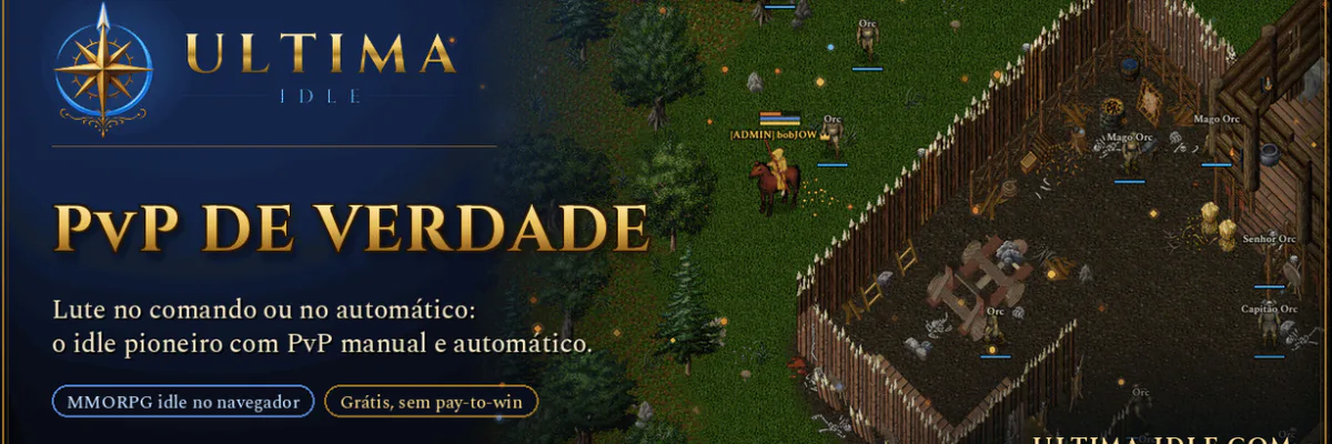 Capa do jogo idle Ultima Idle