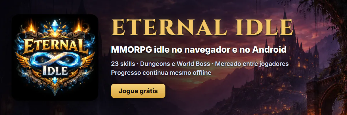 Capa do jogo idle Eternal Idle