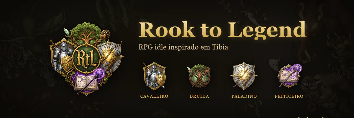 Capa do jogo idle Rook to Legend