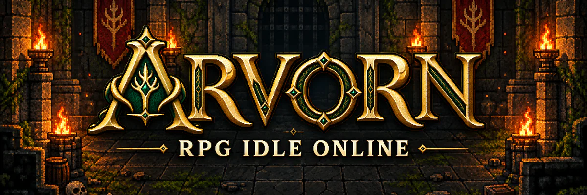 Capa do jogo idle Arvorn