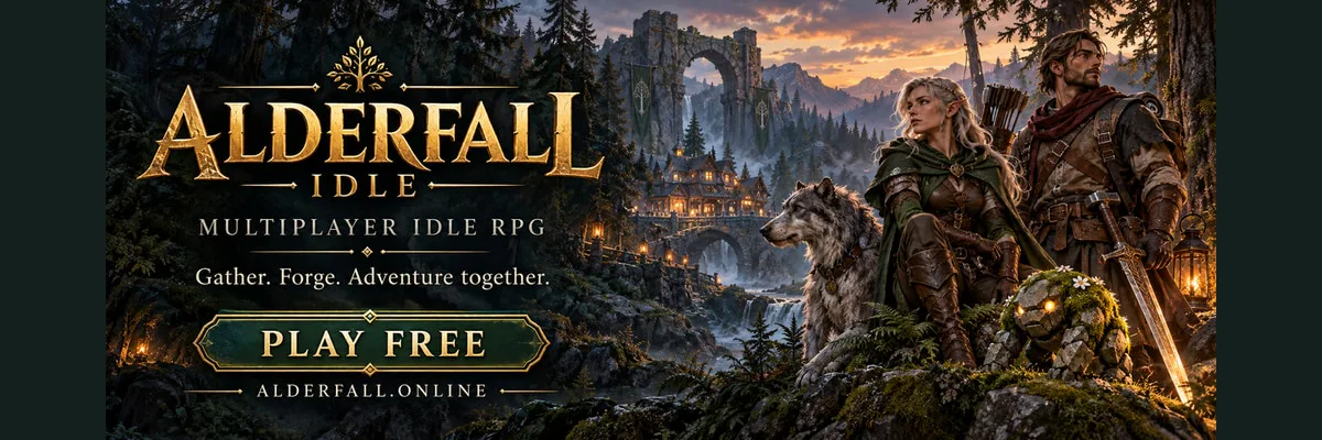 Capa do jogo idle Alderfall Idle