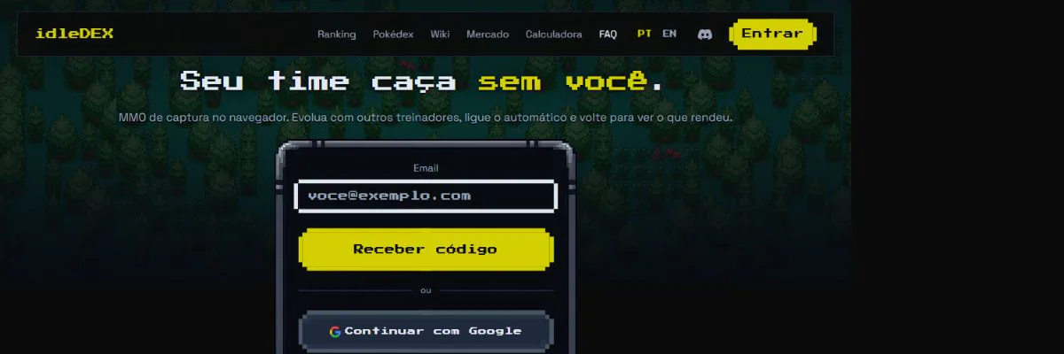 Capa do jogo idleDEX