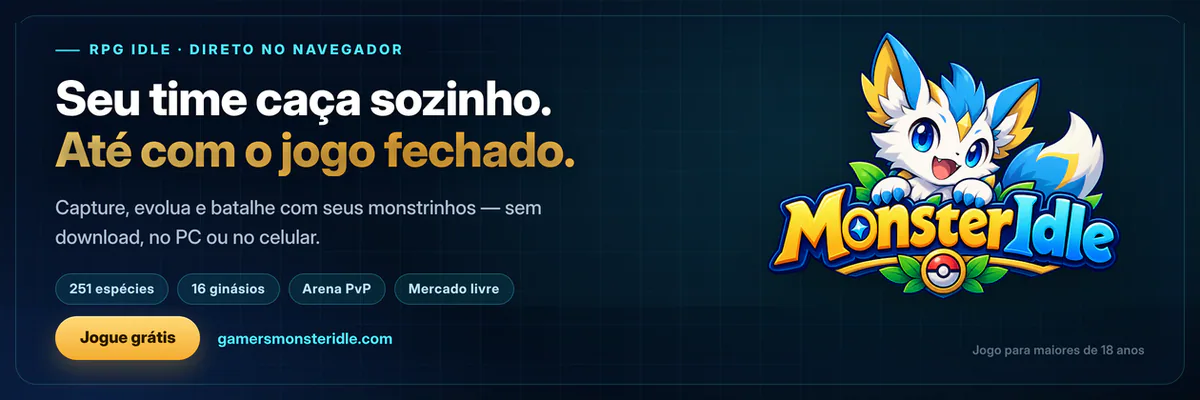Capa do jogo idle MonsterIdle