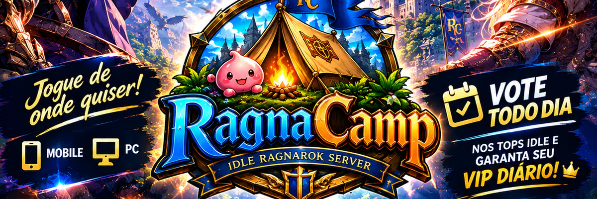 Capa do jogo idle RagnaCamp